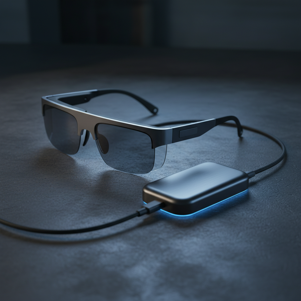 Rokid AR Spatial smart glasses with tethered compute puck